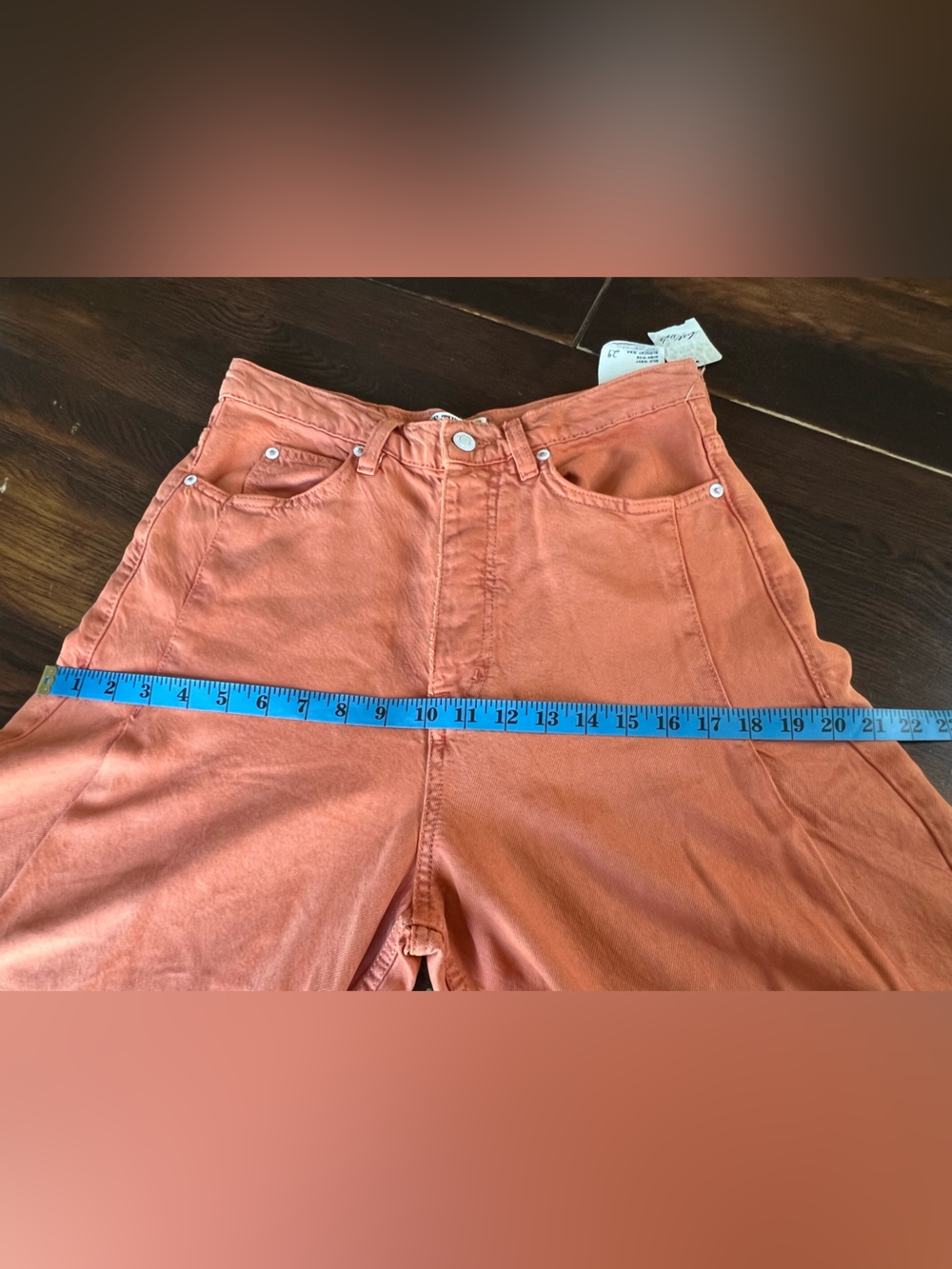 Free people We The Free NWT Old West Slouchy Jeans Women’s 29 Orange High Rise - Picture 13 of 16